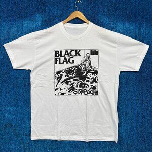 Black Flag Six Packs Punk Rock Band T-Shirt Size Extra Large